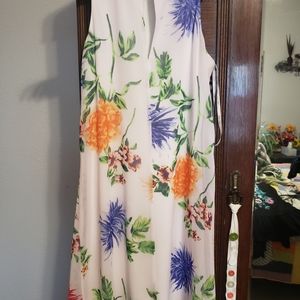 Calvin Klein spring flower dress.